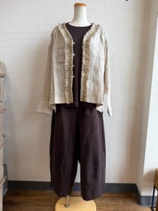 画像4: 【te-to】コットンシルク羽織りブラウス (4)