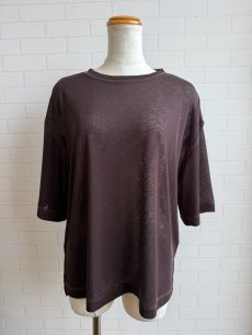 画像1: 【hunch】シアーワッフルステッチ半袖トップス (1)