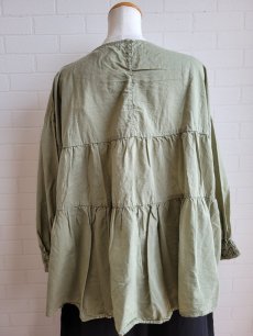 画像12: 【SUN VALLEY】コットンテンセル平織日本製品染ティアードプルオーバー (12)