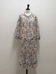 画像7: 【12月中旬〜12月下旬】柄ちがいたっぷりワンピース（3L） 6615160 (7)