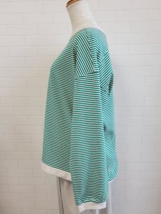 画像8: 【Bliss bunch】ボーダーリブロンT (8)
