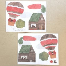 画像3: 【ネクタイ】モビールカード 気球とにんじん (3)