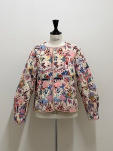 画像1: 【12月下旬〜1月中旬】柄ちがいキルトブルゾン（M）7190010 (1)