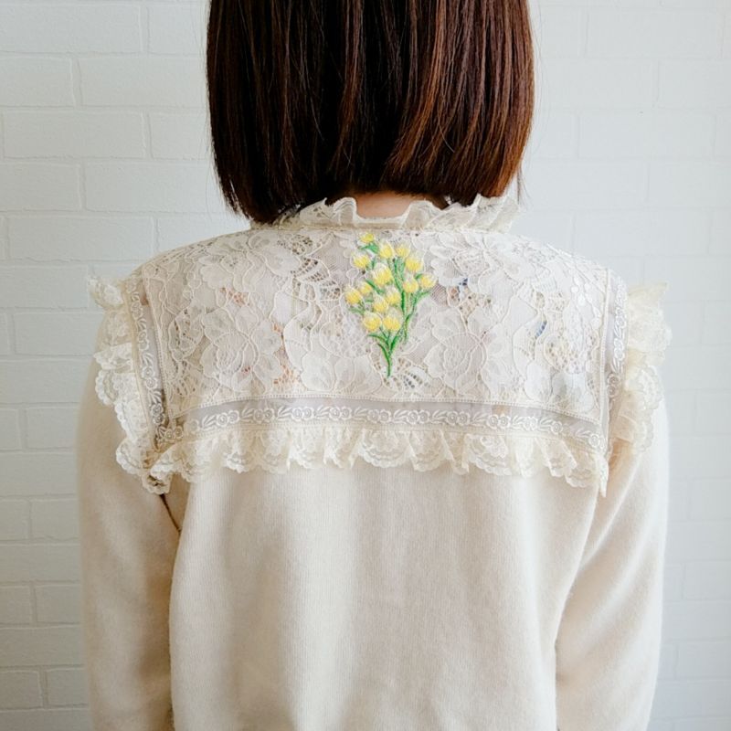 ○ショッピング最激安○ yukiemon スーちゃん刺繍カーディガン