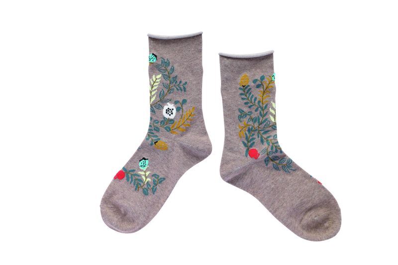 松尾ミユキ Good morning socks Plants BE | 陽氣屋オンラインショップ
