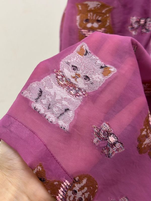 yukiemon（ユキエモン）こねこジャガードワンピース（3L）3615040 | 陽