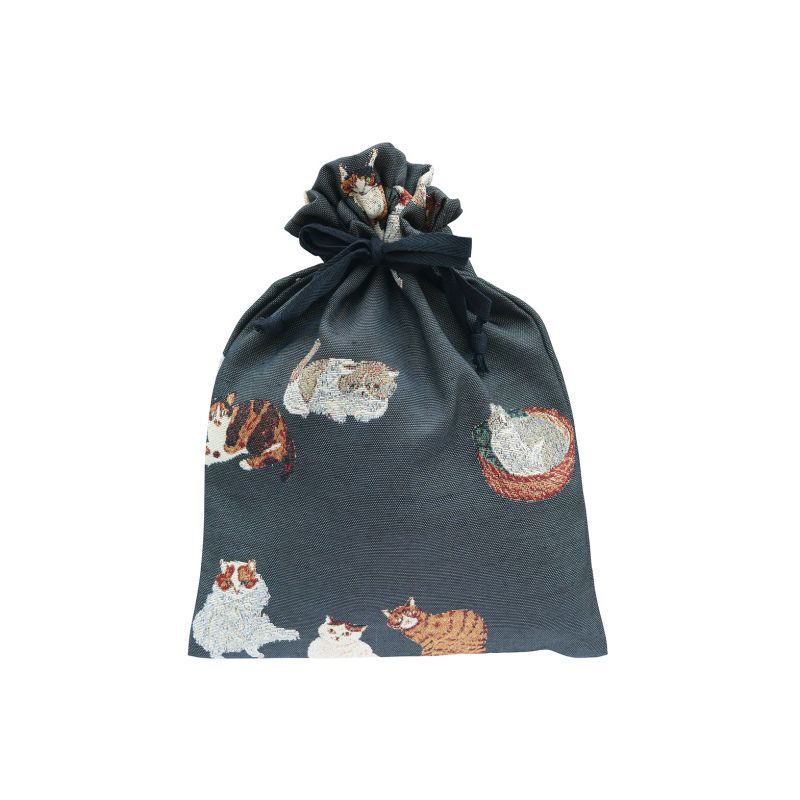 松尾ミユキ  Drawstring bag Cats　MM373