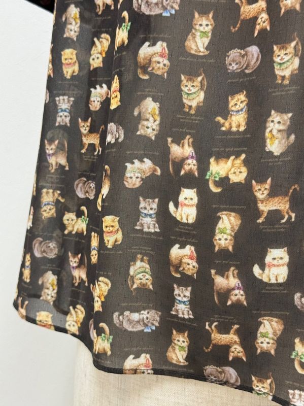 yukiemon こねこ図鑑スカート　モスグリーン　極美品 yukiemon ねこ図鑑 スカート