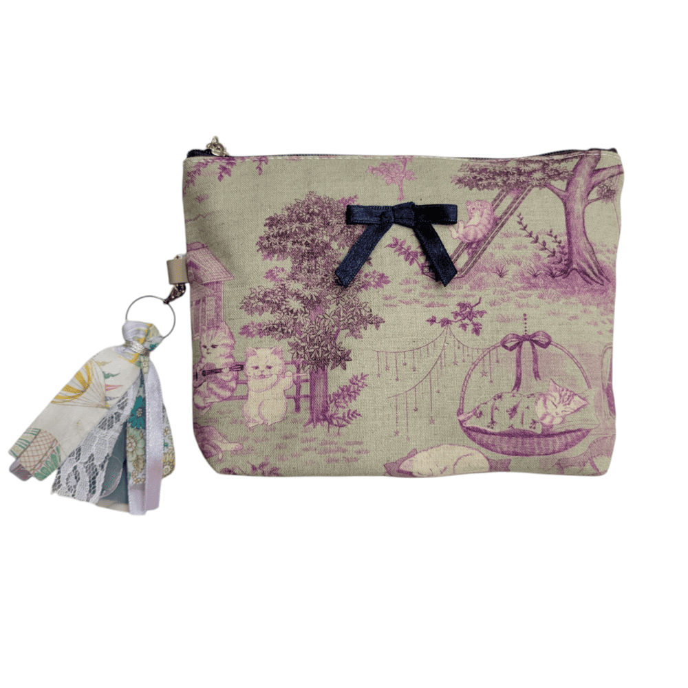【ハンドメイド】yukiemonファスナーポーチ　R648